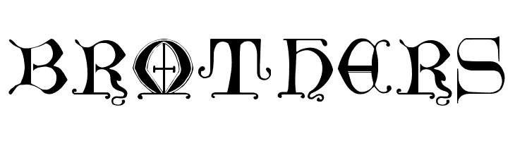 British Museum, 14th c.  Free Fonts Download