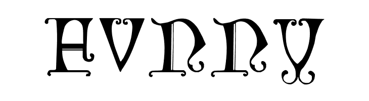 British Museum, 14th c.  Free Fonts Download