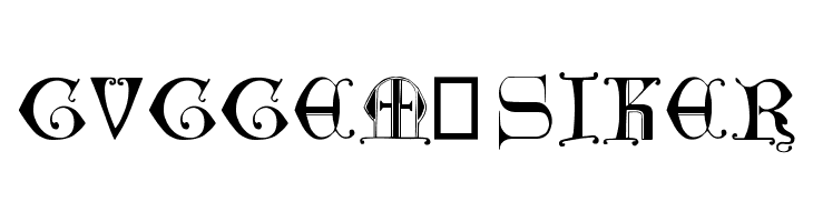 British Museum, 14th c.  Free Fonts Download