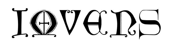 British Museum, 14th c.  Free Fonts Download