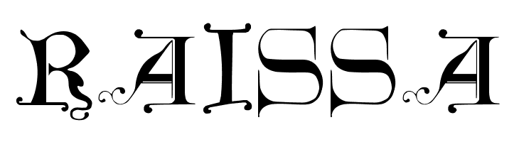 British Museum, 14th c.  Free Fonts Download