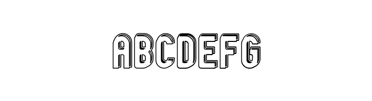 GM Exp Offset Doubleoutline  Free Fonts Download