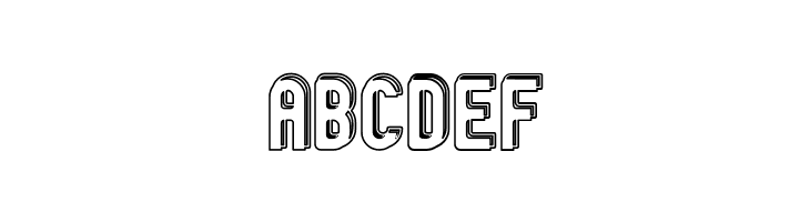 GM Exp Offset Doubleoutline  Free Fonts Download