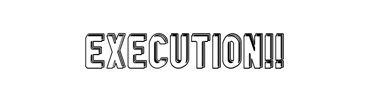 GM Exp Offset Doubleoutline  Free Fonts Download