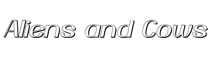 Yiggivoo Unicode 3D Italic  Free Fonts Download