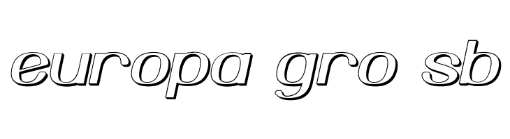Yiggivoo Unicode 3D Italic  Free Fonts Download
