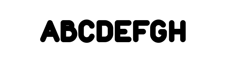 ABCDEFGH Duepuntozero Black Font