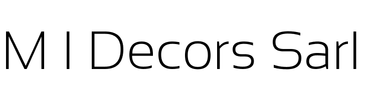 M%2BI%2BDecors%2BSarl Sansation Light Font