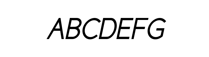 ABCDEFG Cicle Gordita Italic Font