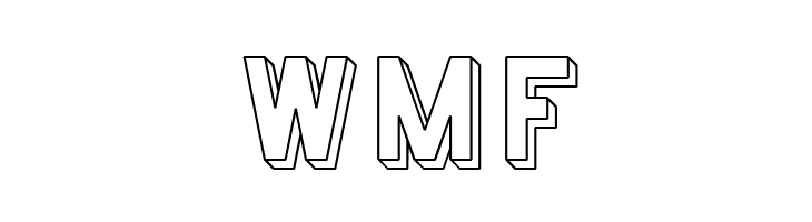 Preussische VI 9 Schatten-Linie  Free Fonts Download