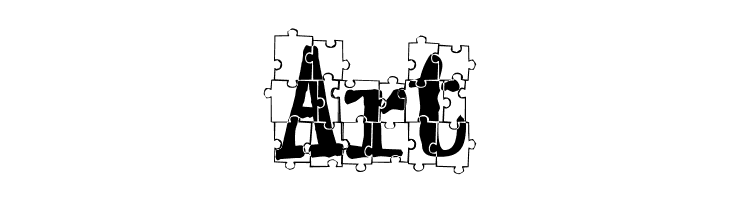 puzzleface le monde  Free Fonts Download