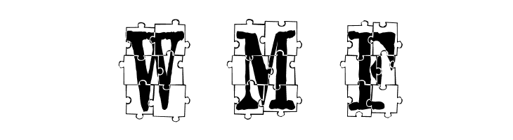 puzzleface le monde  Free Fonts Download