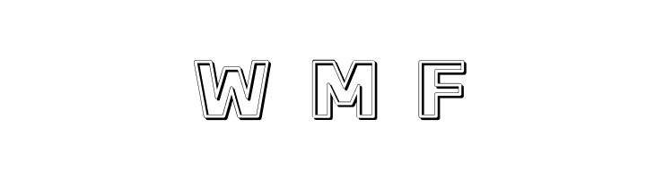 Paneuropa Crash barrier Black  Free Fonts Download