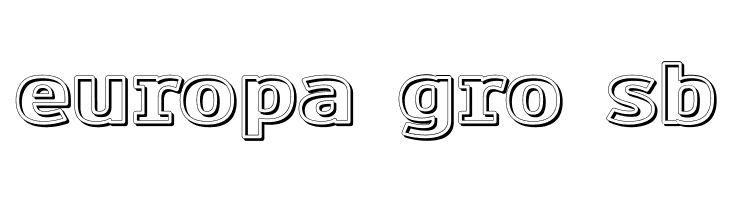 Paneuropa Crash barrier Black  Free Fonts Download