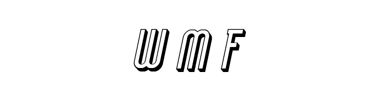 Lady Ice - 3D Italic  Free Fonts Download