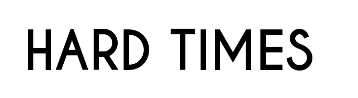 HARD%2BTIMES%2B Caviar Dreams Bold Font