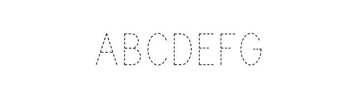 Print Dashed  Free Fonts Download
