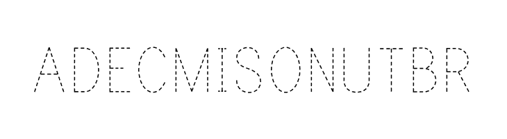 Print Dashed  Free Fonts Download