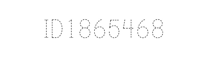 Print Dashed  Free Fonts Download