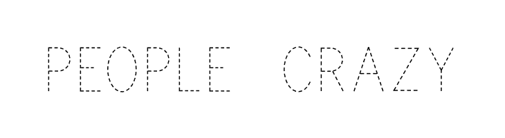 Print Dashed  Free Fonts Download