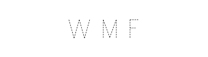 Print Dashed  Free Fonts Download