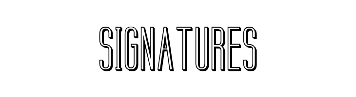 SIGNATURES Labtop 3D Font