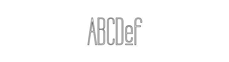 Labtop Upper Outline  Free Fonts Download