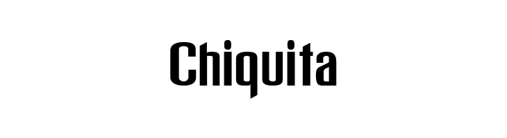 Chiquita Freak out, Go bananas Normal Font