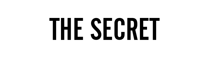 THE%2BSECRET cafeta Font