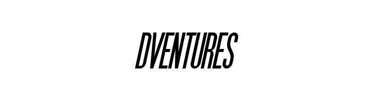 DVENTURES SF Movie Poster Bold Oblique Font