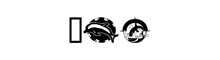Dolphins  Free Fonts Download
