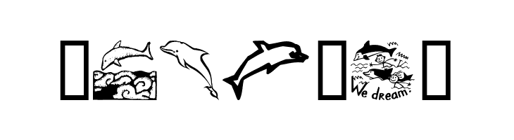 Dolphins  Free Fonts Download