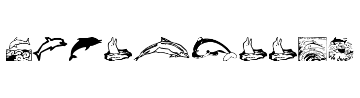 Dolphins  Free Fonts Download