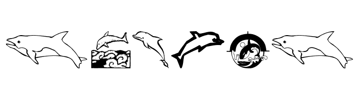 Dolphins  Free Fonts Download
