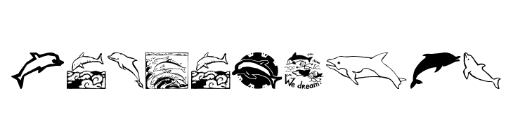 Dolphins  Free Fonts Download