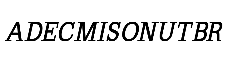 SlabRomana-BoldOblique  Free Fonts Download