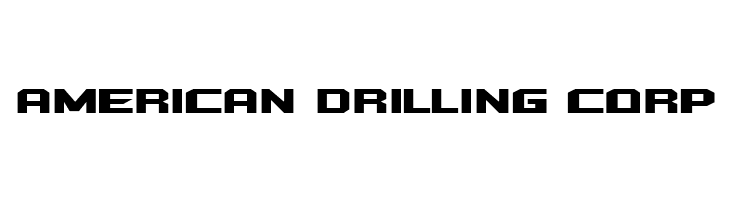 AMERICAN%2BDRILLING%2BCORP Quadrangle Font