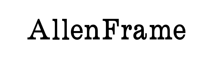 AllenFrame RoundslabSerif Font