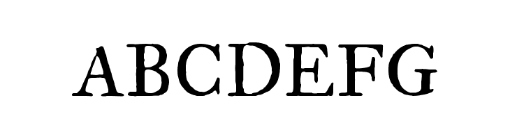 ABCDEFG IM FELL Great Primer Roman Font