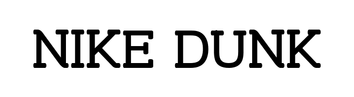 NIKE%2BDUNK Street Corner Slab SemiBold Font