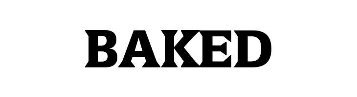 BAKED LatiniaBlack Font