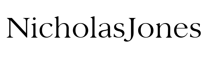 NicholasJones Sanford  Book Font