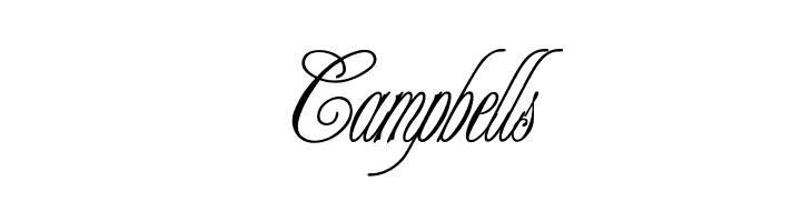 Campbells Champagne Font