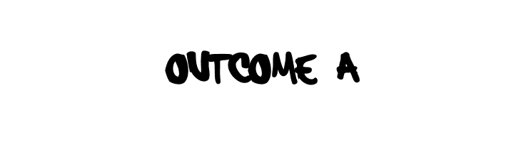 OUTCOME%2BA hardcore_pen_alternate Font