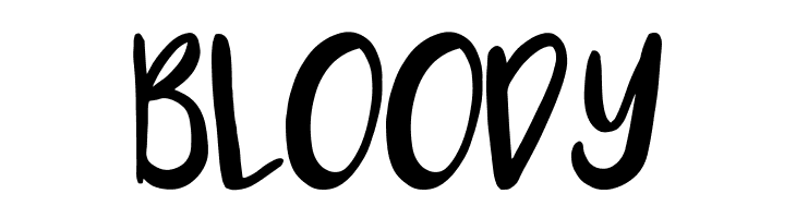 BLOODY Luna Font