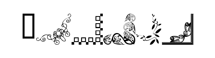 Border Corners 2  Free Fonts Download