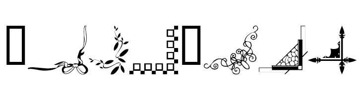 Border Corners 2  Free Fonts Download