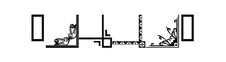 Border Corners 2  Free Fonts Download