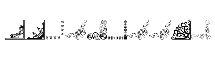 Border Corners 2  Free Fonts Download