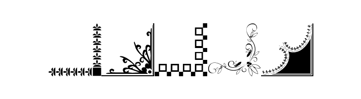 Border Corners 2  Free Fonts Download